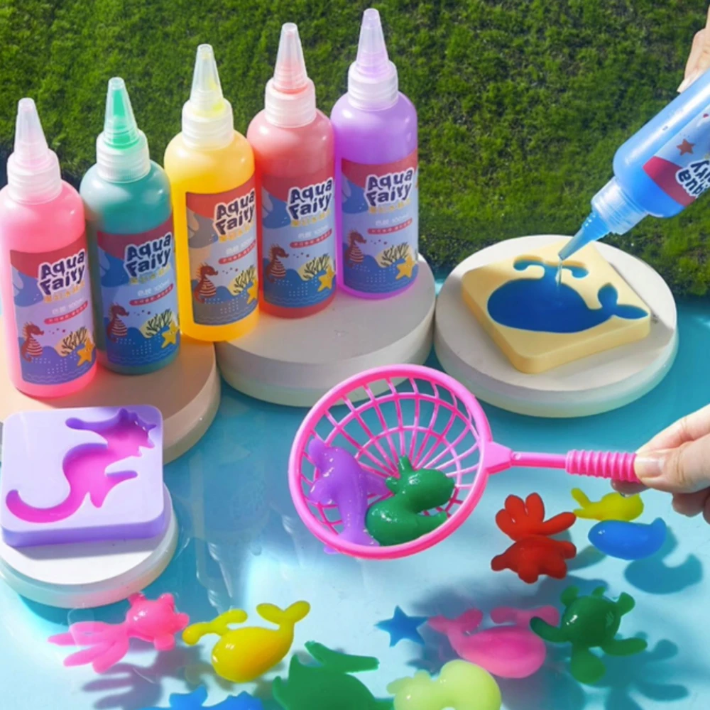 AQUA GELZ CREATIVE SET XXL 35 ELEMENTS 12 GEL + PRIEDAI DOVANA DIY