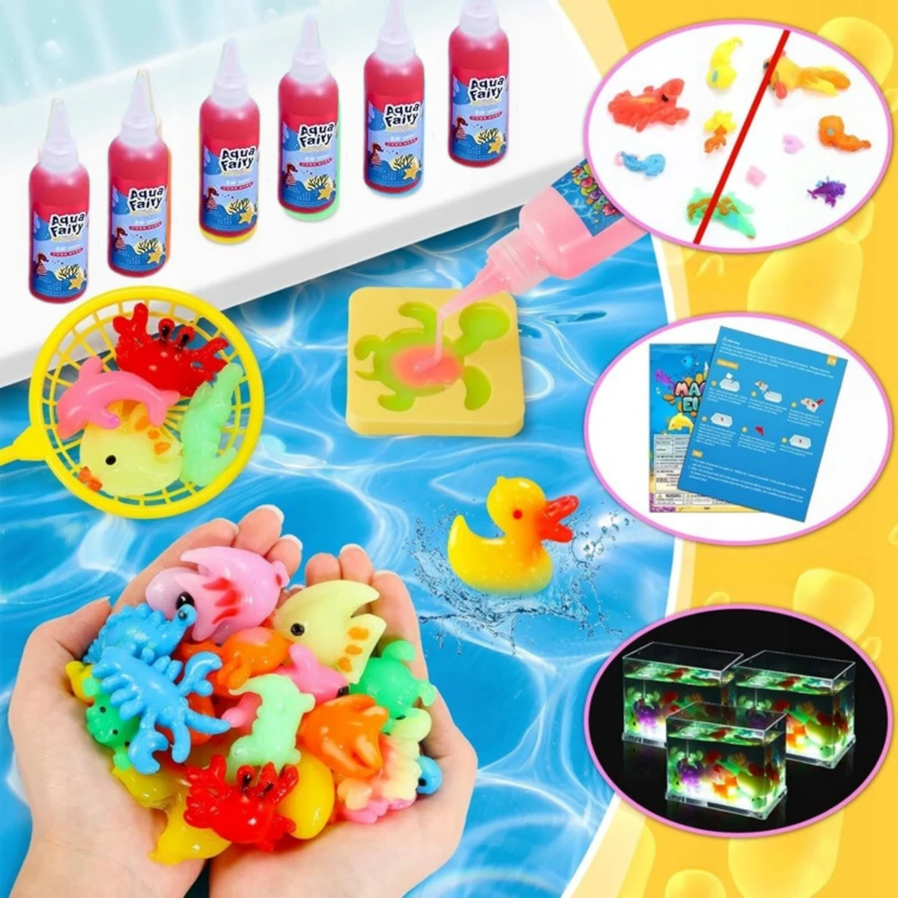 AQUA GELZ CREATIVE SET XXL 35 ELEMENTS 12 GEL + PRIEDAI DOVANA DIY