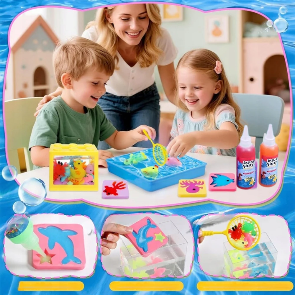 AQUA GELZ CREATIVE SET XXL 35 ELEMENTS 12 GEL + PRIEDAI DOVANA DIY