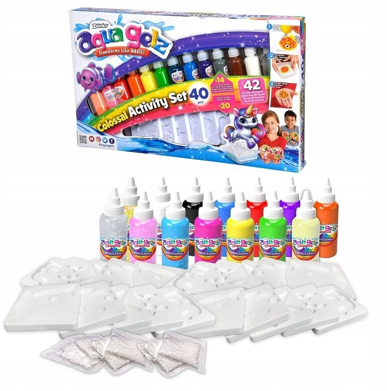 AQUA GELZ SIMBA COLOSSAL ACTIVITY RINKINYS PLAY GEL CREATIVE 3D FIGURINES