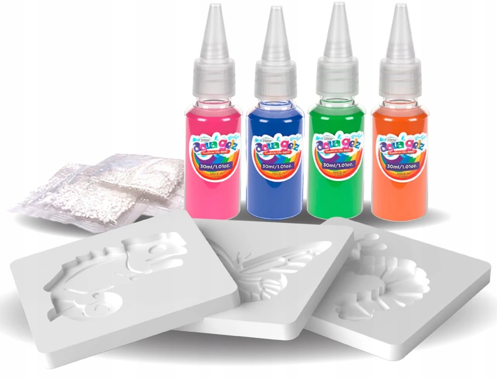 AQUA GELZ TROPICAL STARTER RINKINYS, 4 SPALVŲ GELĖS + SIMBA LIETIMAI