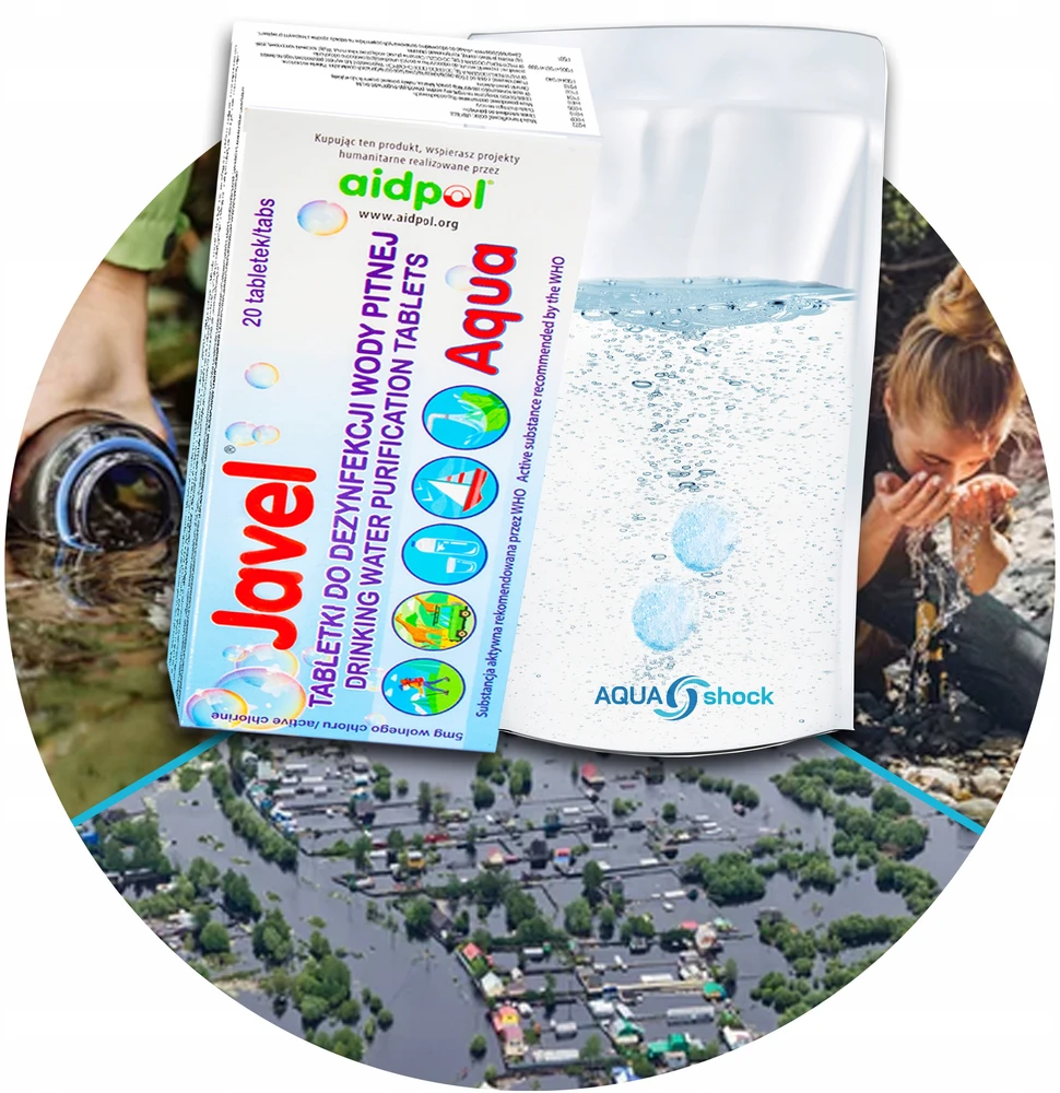 Aqua Shock 100x JAVEL VANDENS GYDYMO TABLETĖS