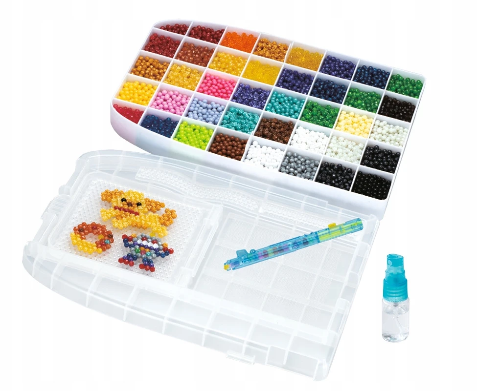 Aquabeads papuošalų gamybos rinkinys 1000 karoliukų kuprinėje