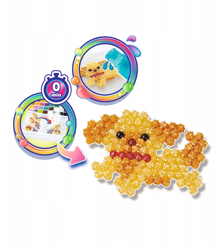 Aquabeads papuošalų gamybos rinkinys 1000 karoliukų kuprinėje