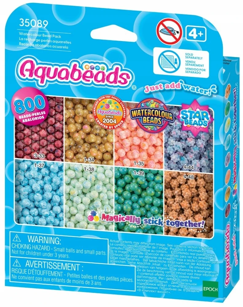 Aquabeads Vandens karoliukai – Akvarelės karoliukų pakuotė – (35089)