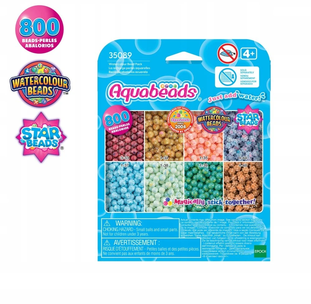 Aquabeads Vandens karoliukai – Akvarelės karoliukų pakuotė – (35089)
