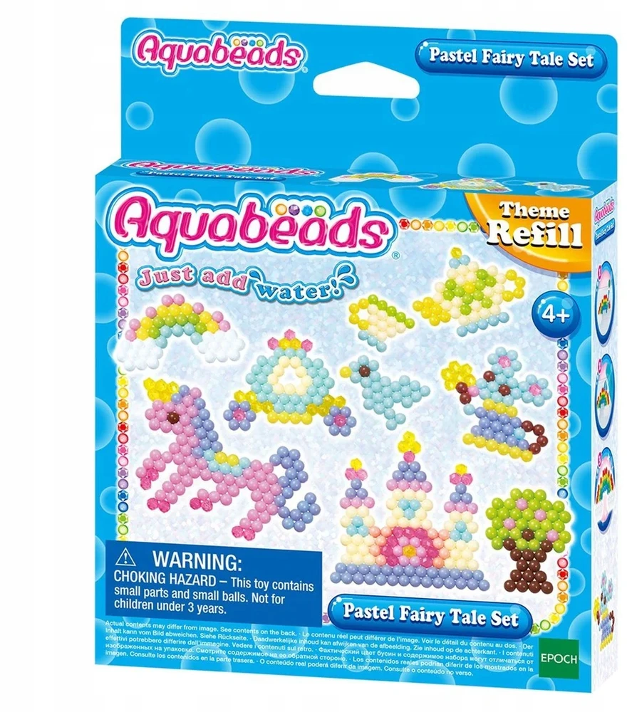 Aquabeads Vandens karoliukai – Pastelinė pasakų pakuotė – EPOCH 76432