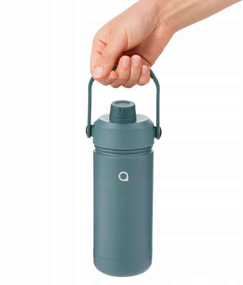 "AquaFloow" termo butelis 500 ml arbatos ir kavos termosas 2 antgaliai plienas