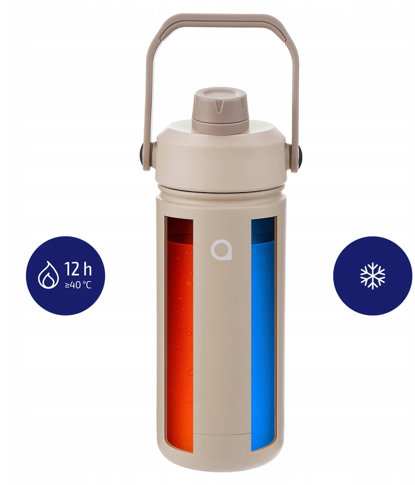 AquaFloow termo buteliukas iš nerūdijančio plieno 500 ml be BPA