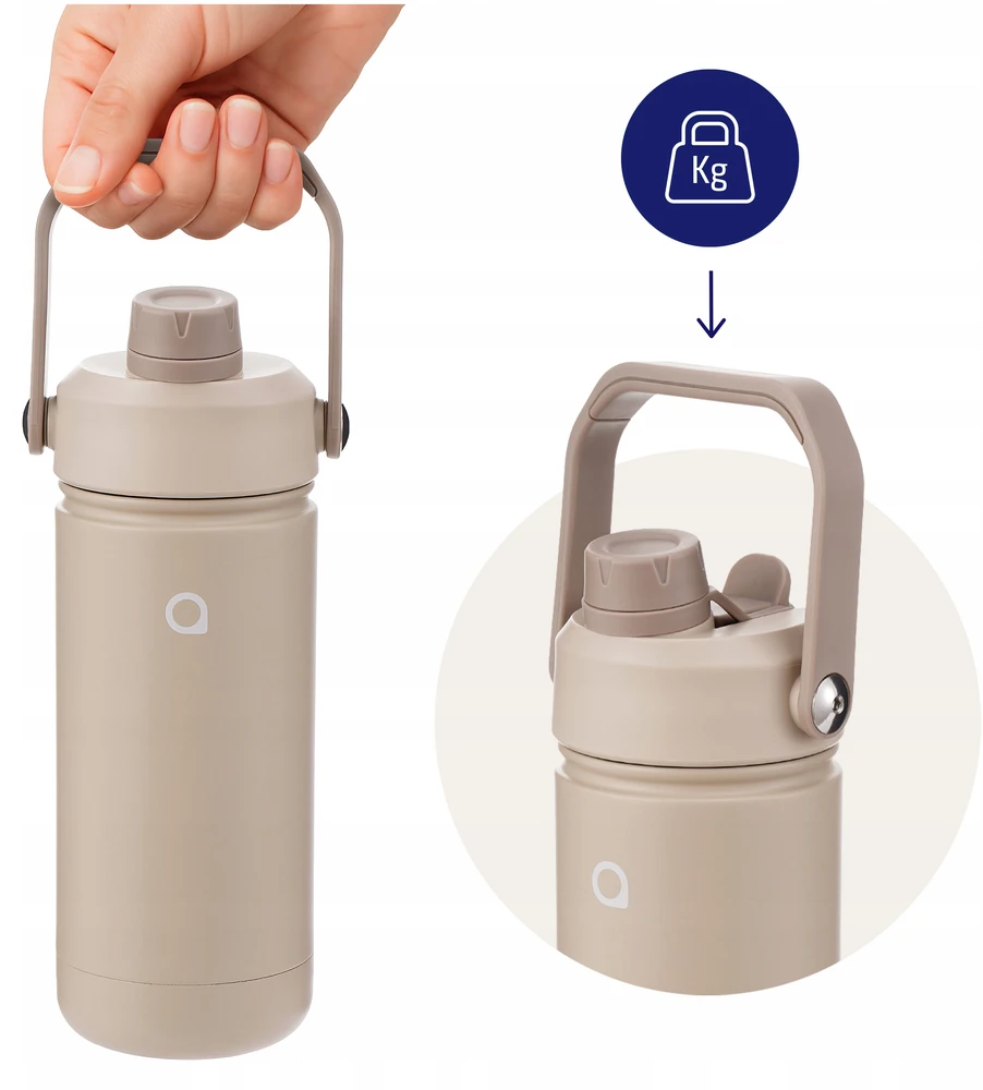 AquaFloow termo buteliukas iš nerūdijančio plieno 500 ml be BPA