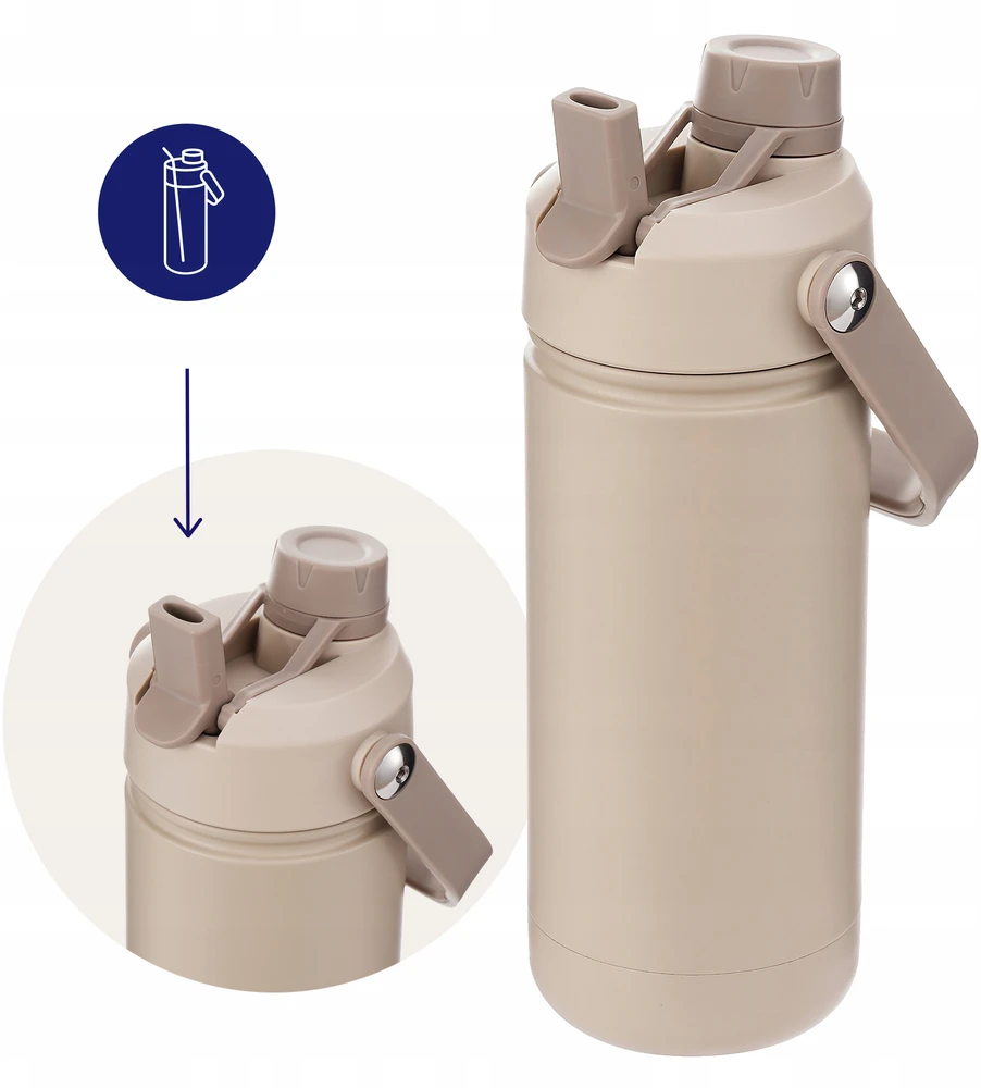 AquaFloow termo buteliukas iš nerūdijančio plieno 500 ml be BPA