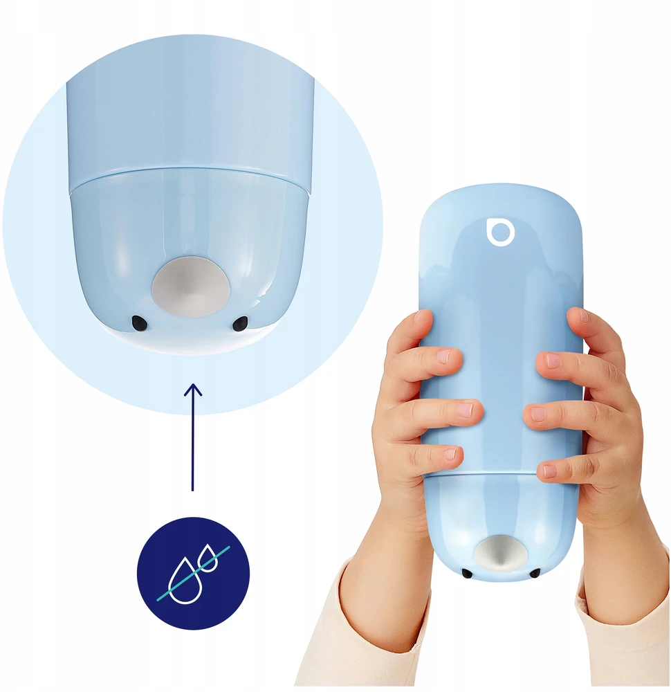 AquaFloow termo buteliukas kūdikiams 350 ml balandis