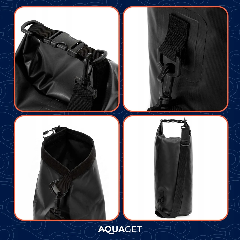 AQUAGET WATERPROOF 10L WATERPROOF BAG, turistinis BURĖJIMAS, KAYAK krepšys