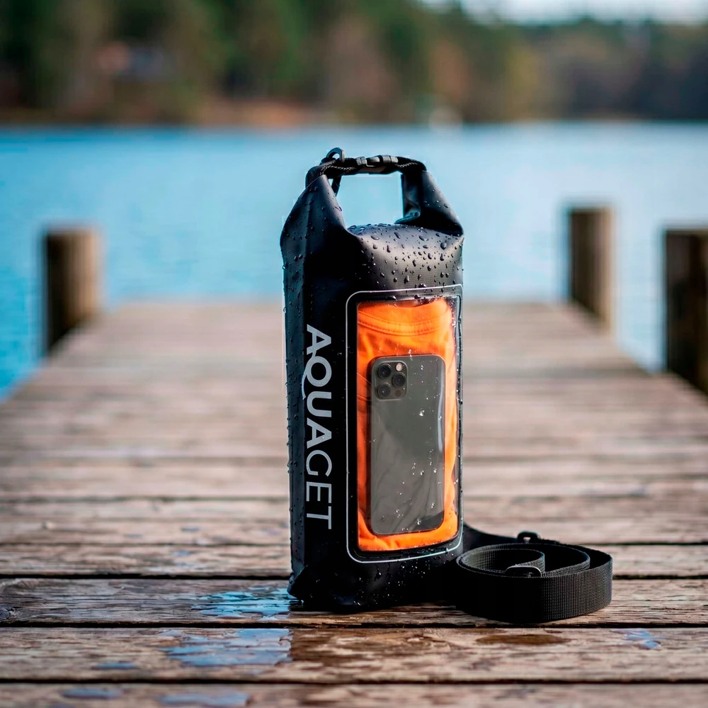 AQUAGET WATERPROOF 2L WATERPROOF BAG, turistinis BURĖJIMAS, KAYAK krepšys