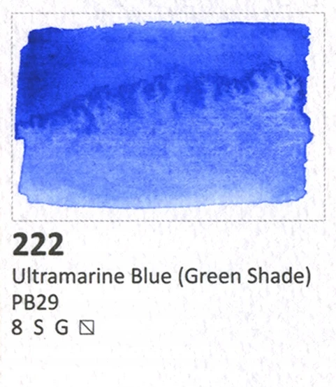 Aquarius 222 Ultramarine Mėlyna akvarelė
