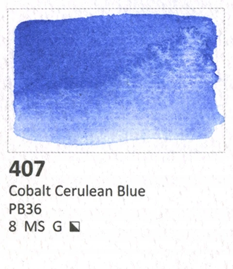 Aquarius 407 Kobalto Mėlyna Akvarelė