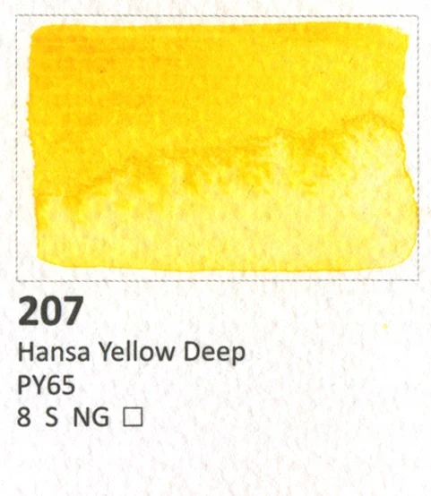 Aquarius Akvarelė 207 Hansa Geltona Deep