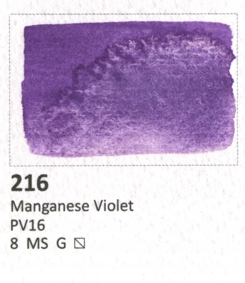 Aquarius akvarelė 216 Mangano violetinė