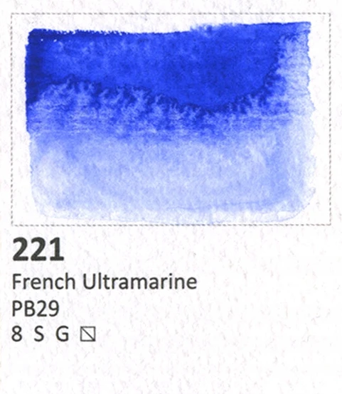 Aquarius Akvarelė 221 French Ultramarine, 1 vnt.