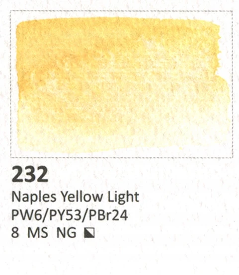 Aquarius Akvarelė 232 Naples Geltona Light