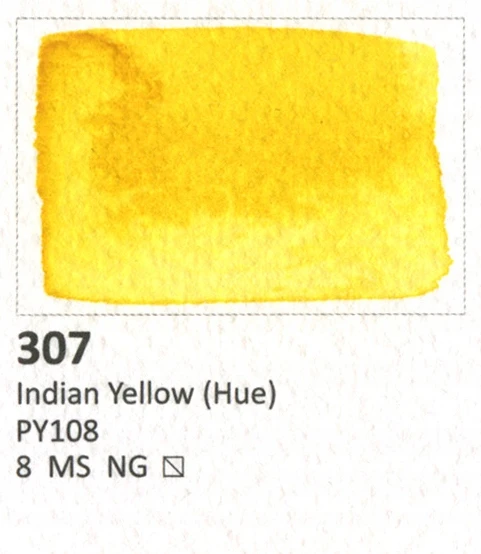 Aquarius akvarelė 307 Indian Geltona Hue
