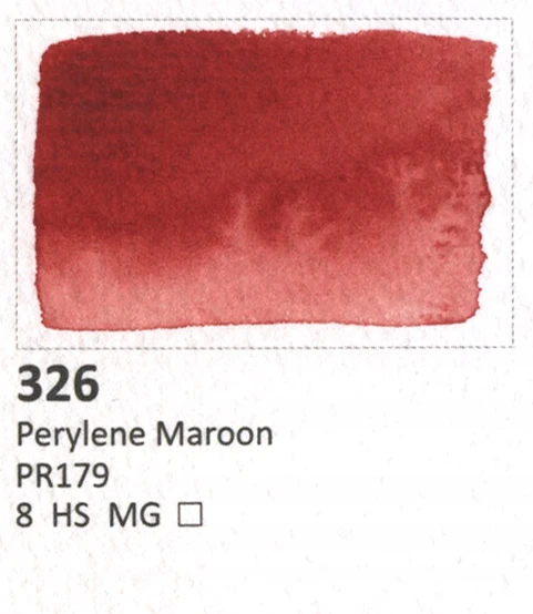 Aquarius Akvarelė 326 Perylene Maroon