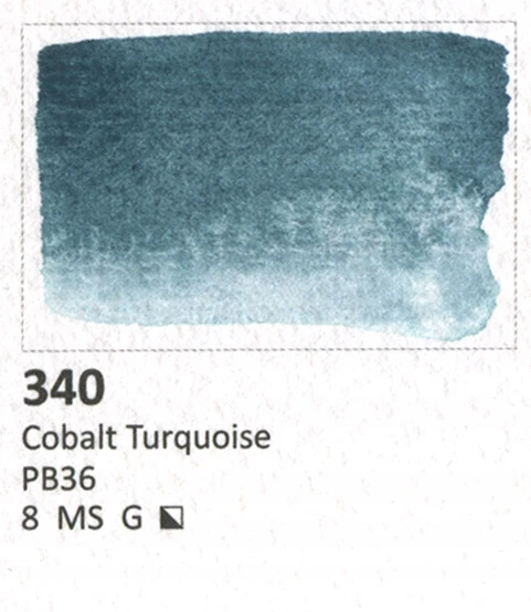 Aquarius Akvarelė 340 Kobalto Turkis