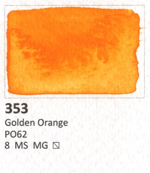 Aquarius Akvarelė 353 Golden Oranžinis