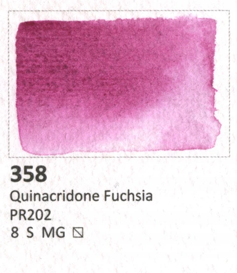 Aquarius akvarelė 358 Quinacridone Fuchsia