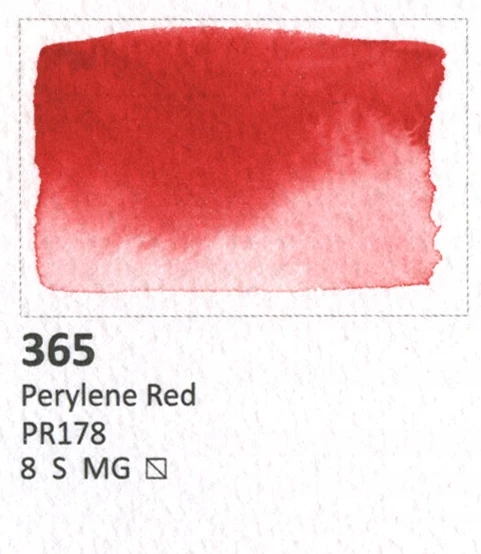 Aquarius Akvarelė 365 Perylene Raudona - Aukštos kokybės dažai
