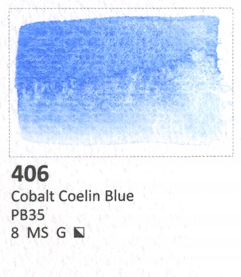 Aquarius akvarelė 406 Cobalt Coelin Mėlyna