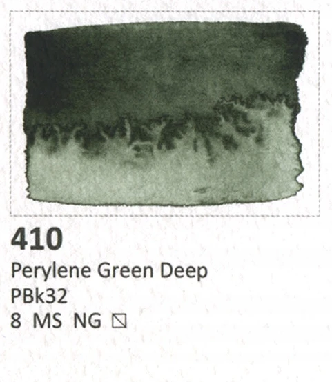 Aquarius akvarelė 410 Perylene Žalias Deep