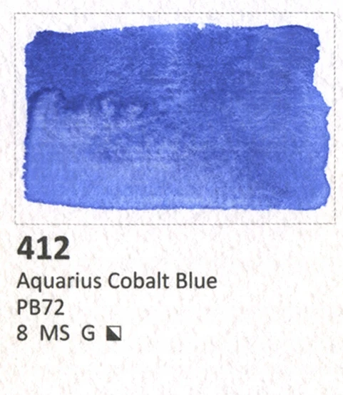 Aquarius akvarelė 412 Kobalto Mėlyna, 1 vnt.