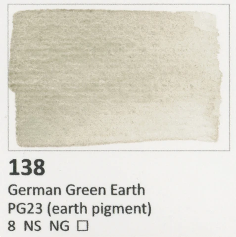 Aquarius akvareliniai dažai 138 German Žalias Earth