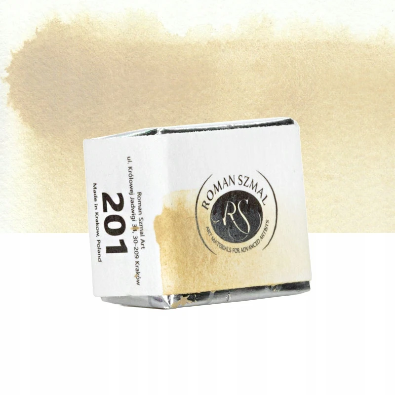 Aquarius Roman Szmal akvareliniai dažai, pusė kubo 201 Buff Titanium