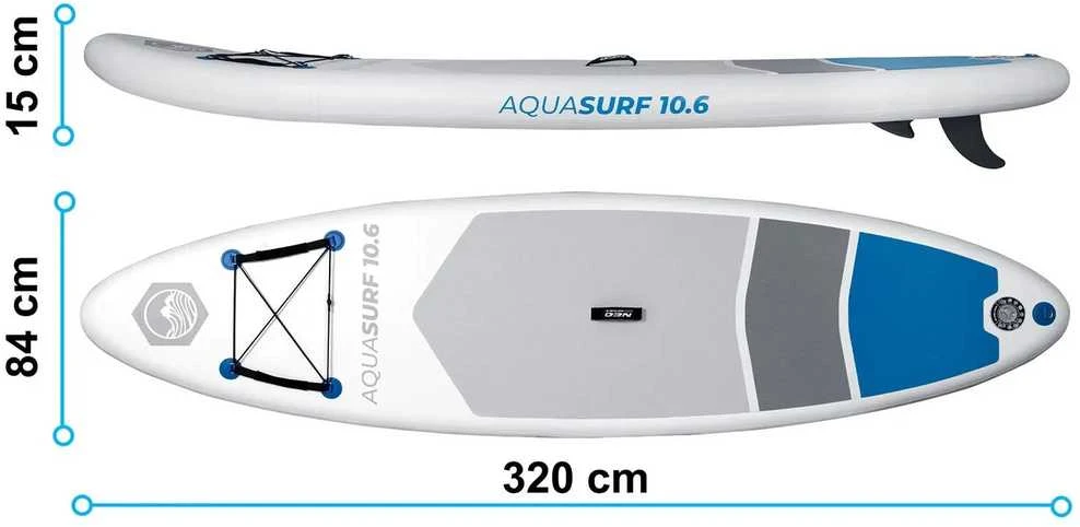 Aquasurf SUP lenta 320 x 84 x 15 cm Neo-Sport 170200