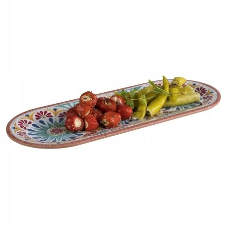 ARABESQUE ovali plokštelė, melaminas, terakota, matmenys. 38x15,5 cm, APS 84686