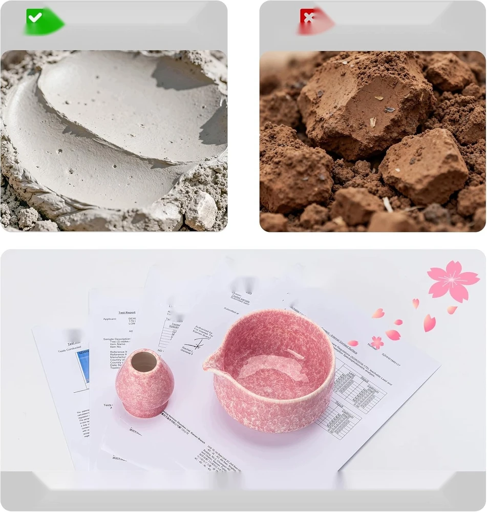 ARBATOS RINKINYS 7 ELEMENTŲ ROŽINĖ KERAMIKOS LATTE PRIEDAI