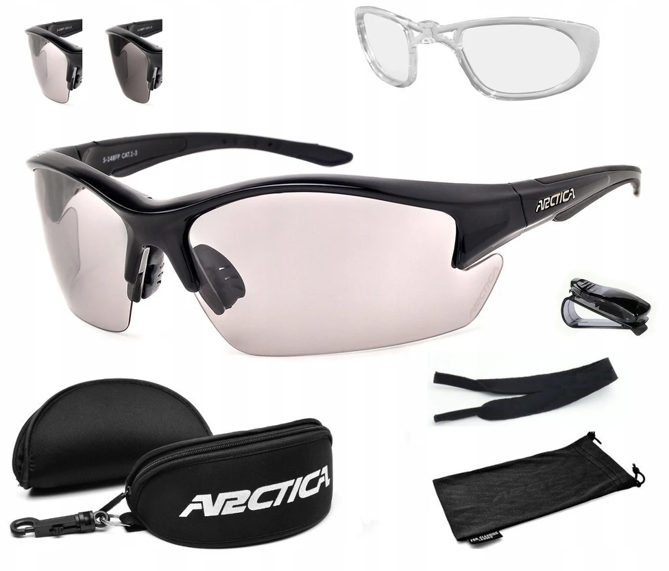 Arctica S-148fp fotochrominiai poliarizuoti akiniai su dioptrine įvore