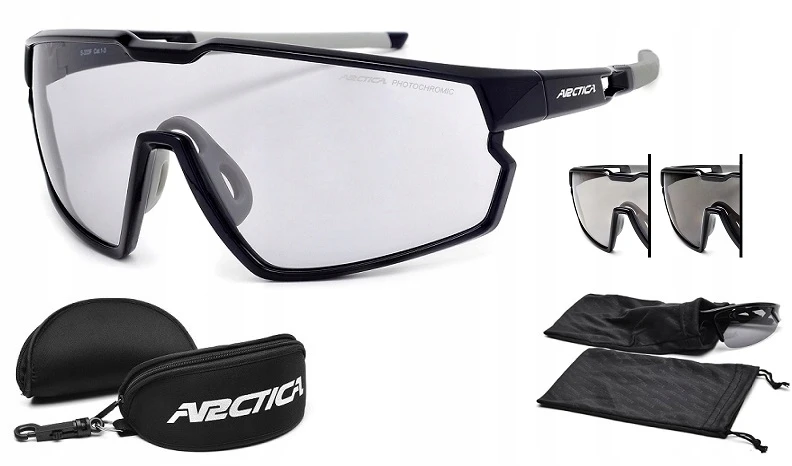 Arctica S-333F UV400 fotochrominiai akiniai dviračių sportui, 1-3 kategorija