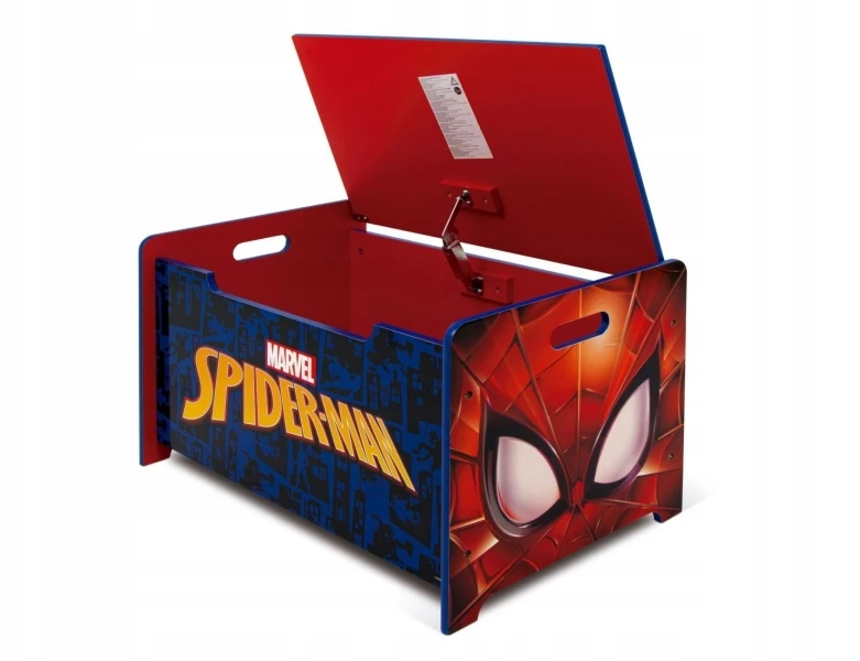 MCU Arditex Detský drevený nábytok 2v1 SPIDERMAN Lavica / Box na hračky, SM14179