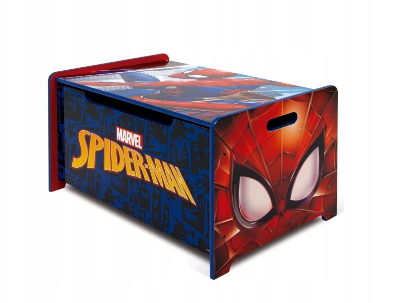 MCU Arditex Detský drevený nábytok 2v1 SPIDERMAN Lavica / Box na hračky, SM14179