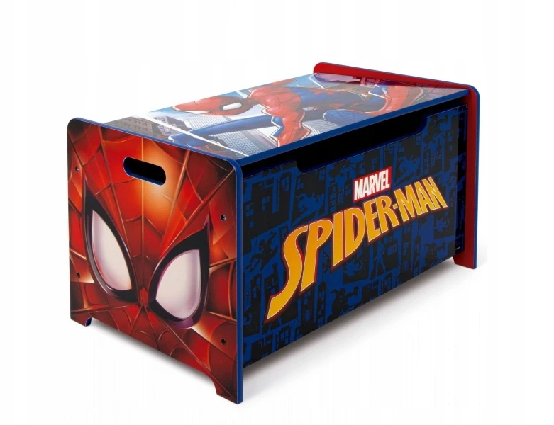 MCU Arditex Detský drevený nábytok 2v1 SPIDERMAN Lavica / Box na hračky, SM14179