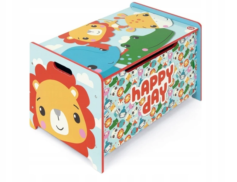 Arditex Dziecięce meble drewniane 2w1 FISHER PRICE Ławka / Pojemnik na zabawki, FP10299