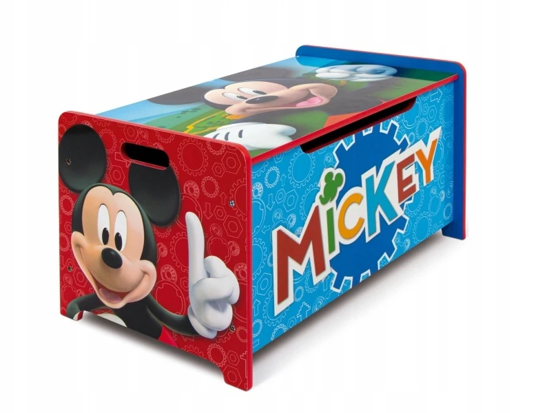 Arditex Dziecięce meble drewniane 2w1 MICKEY MOUSE Ławka / Pojemnik na zabawki, WD14005