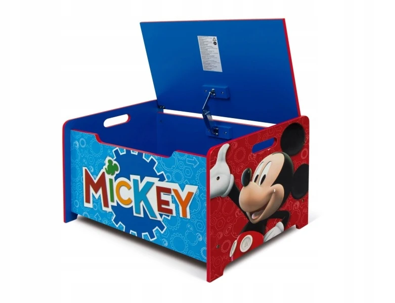 Arditex Dziecięce meble drewniane 2w1 MICKEY MOUSE Ławka / Pojemnik na zabawki, WD14005