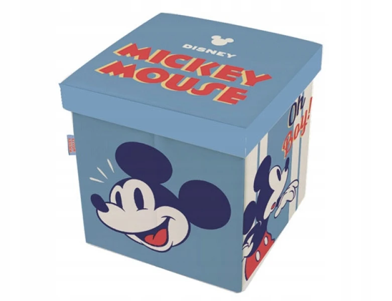 Arditex Pojemnik do przechowywania su pokrywą / Taboret 2w1 MICKEY MOUSE, WD14433