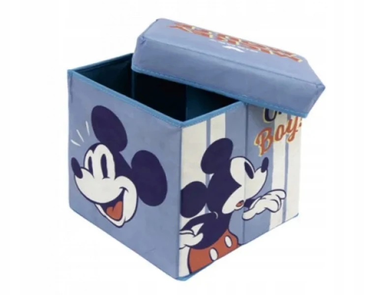 Arditex Pojemnik do przechowywania su pokrywą / Taboret 2w1 MICKEY MOUSE, WD14433