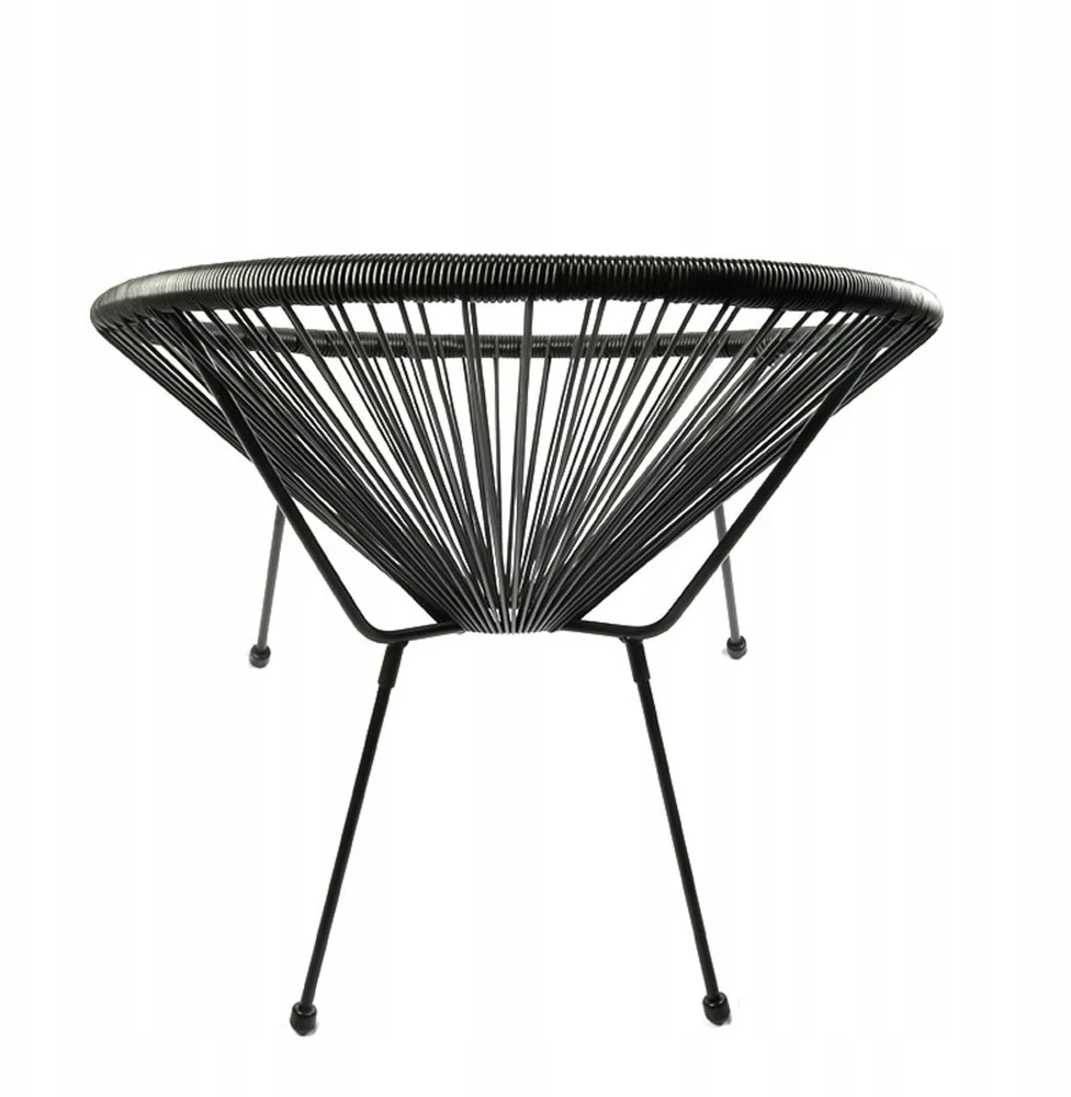 Argos Juodo technorotango sodo kėdė, ažūrinė apvali terasa, 87 cm
