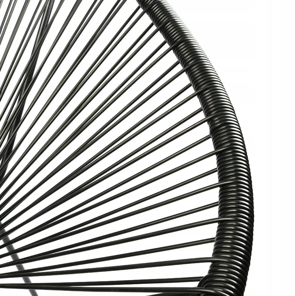 Argos Juodo technorotango sodo kėdė, ažūrinė apvali terasa, 87 cm